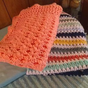 2 Handmade Baby Blankets